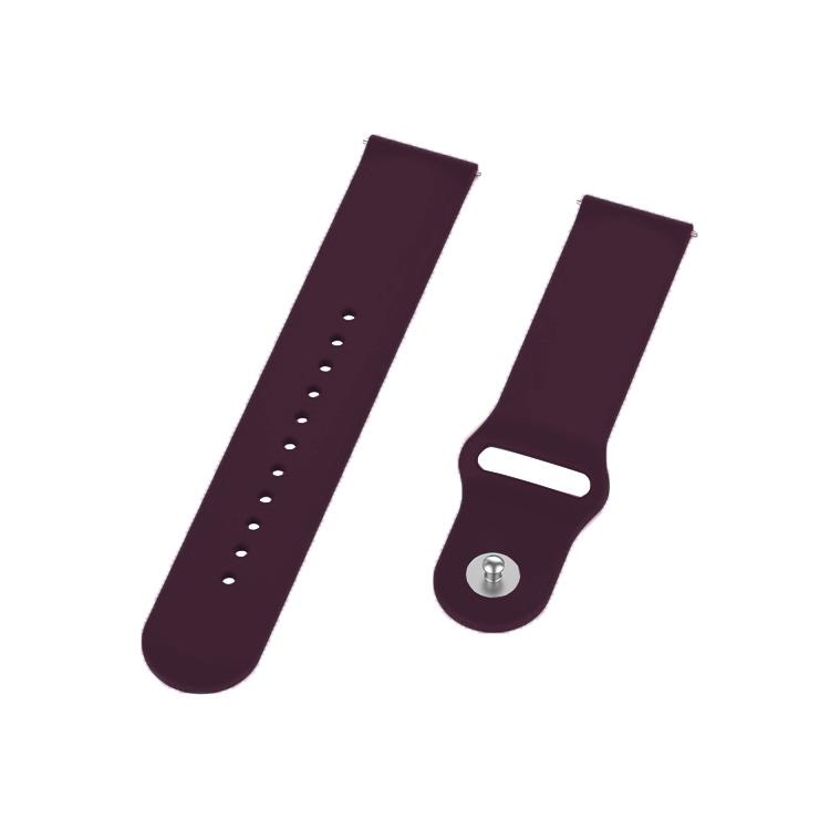 Силиконовый ремешок BeCover для Xiaomi iMi KW66/Mi Watch Color/Haylou LS01/Haylou LS02 Purple/Wine (706358) - фото 3