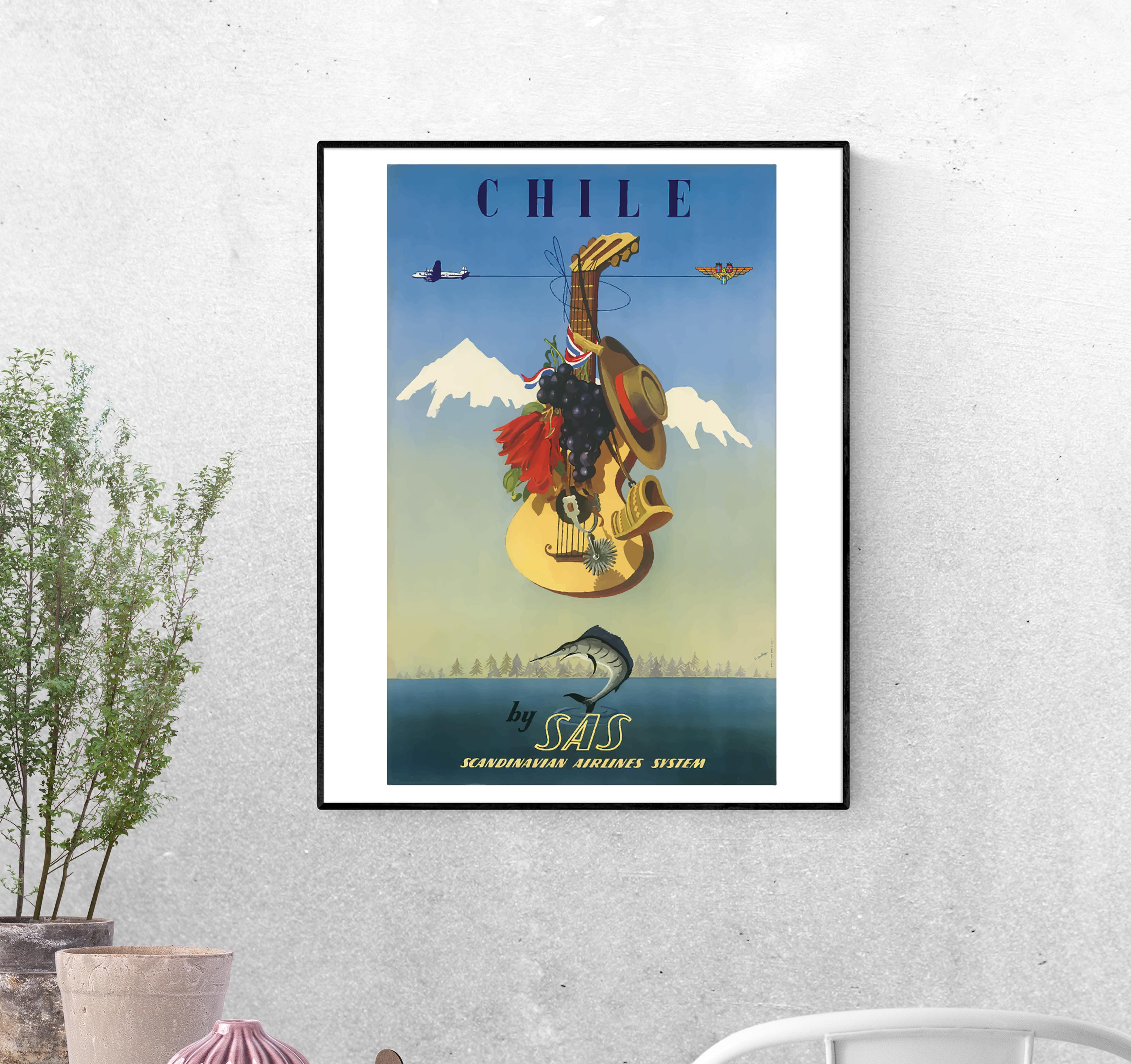 Тревел-постер Музыка вино формат А-5