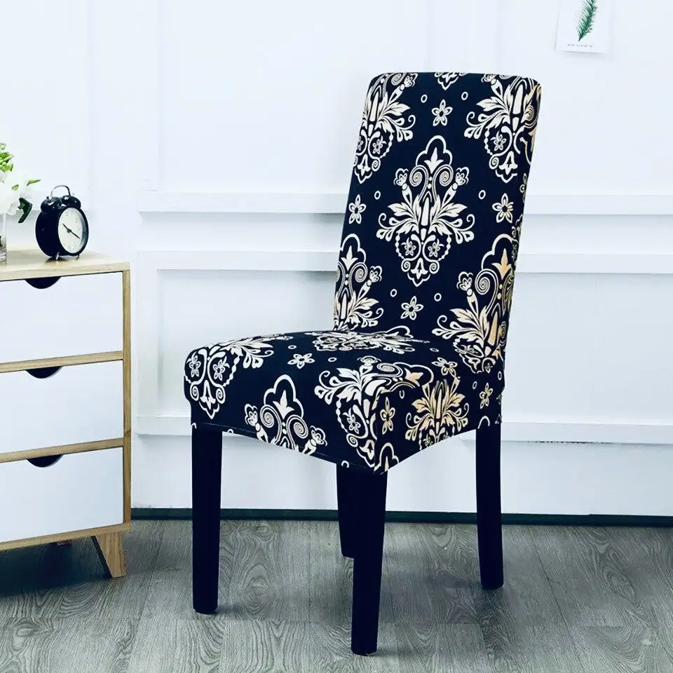 Чохол на стілець універсальний Абстракція 1 50306 Смарагдовий (8-6-3980653)