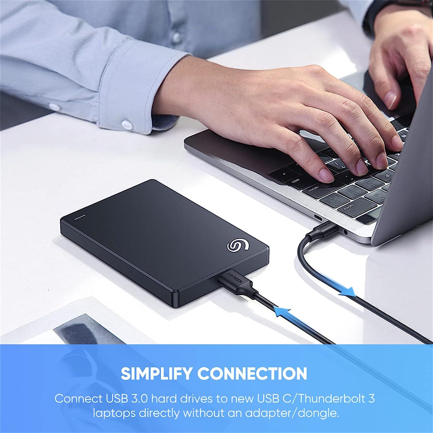 Кабель для жестких дисков UGREEN Type-C-Micro USB Type-B 5 Гбит/с USB 3.0 A на Micro-B 1 м Черный (20103) - фото 5