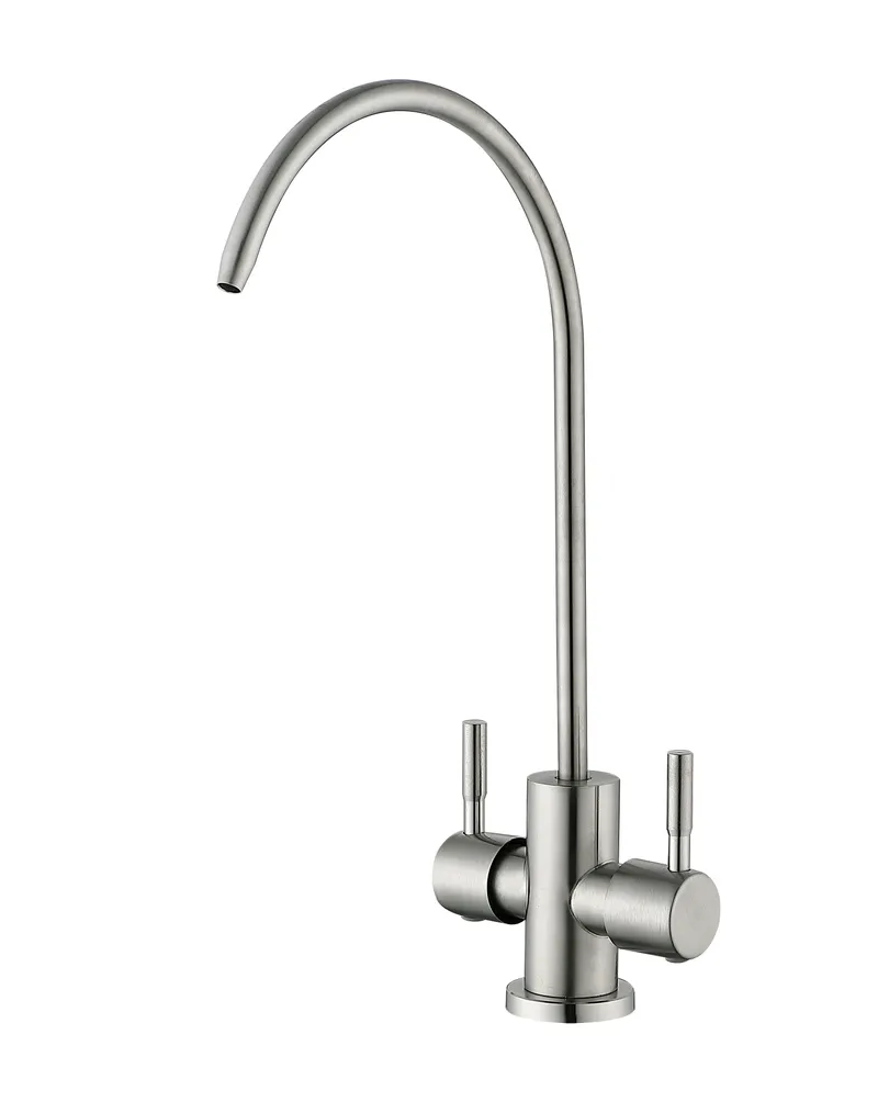 Кран для питної води MIXXUS MONO-08.SUS Filter подвійний з нержавіючої сталі (MI6563)