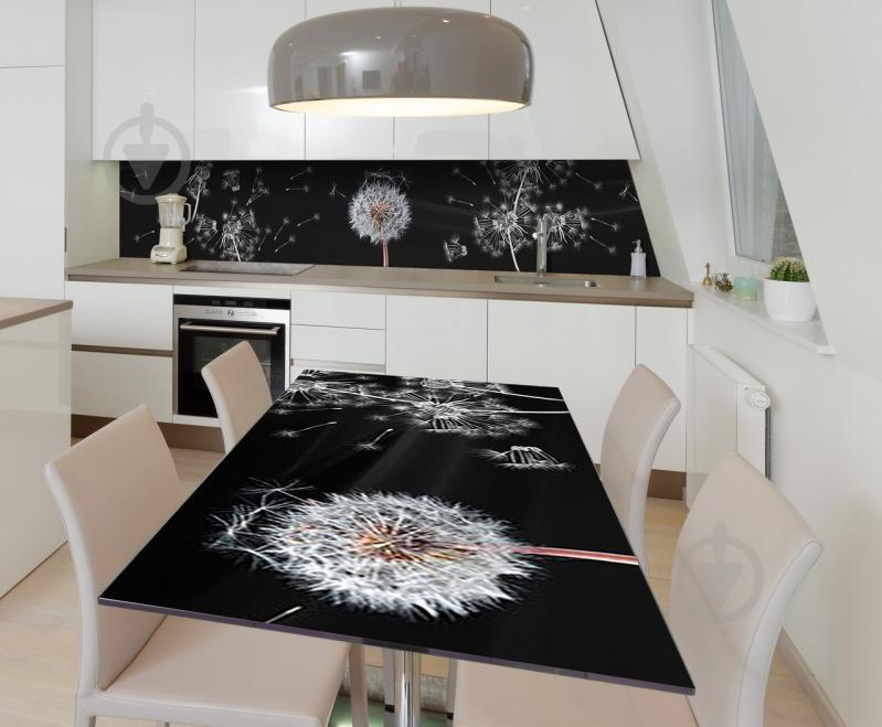 Наклейка виниловая на стол Zatarga  "Пушистый Одуванчик" 600х1200 мм