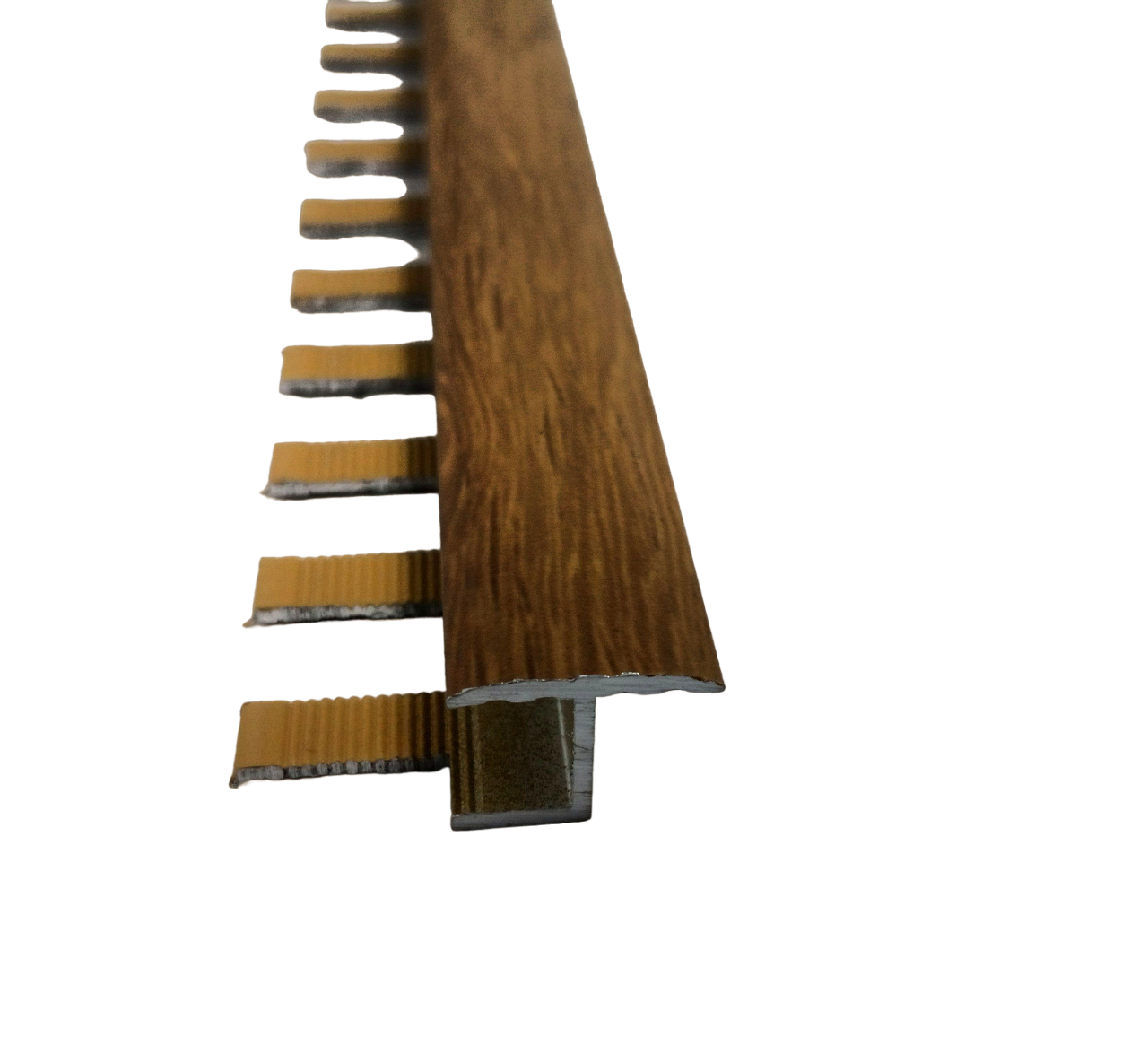 Т-профиль для плитки Профіль Центр АПЗГ 14 алюминиевый гибкий под дерево 2,5 м Дуб шервуд (3АПЗГ142523) - фото 5