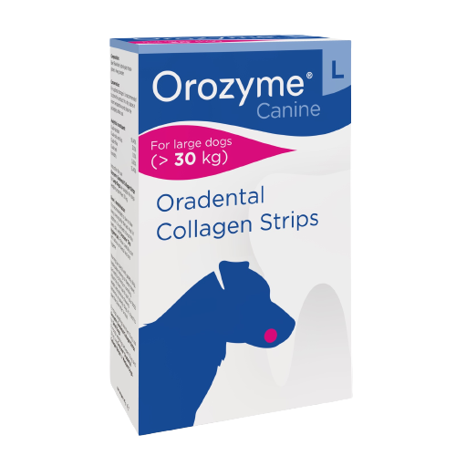 Жевательные полоски Orozyme для гигиены полости рта собак L для больших пород от 30 кг 7 шт. (1921) Жевательные полоски Orozyme для гигиены полости рта собак L для больших пород от 30 кг 7 шт. (1921)