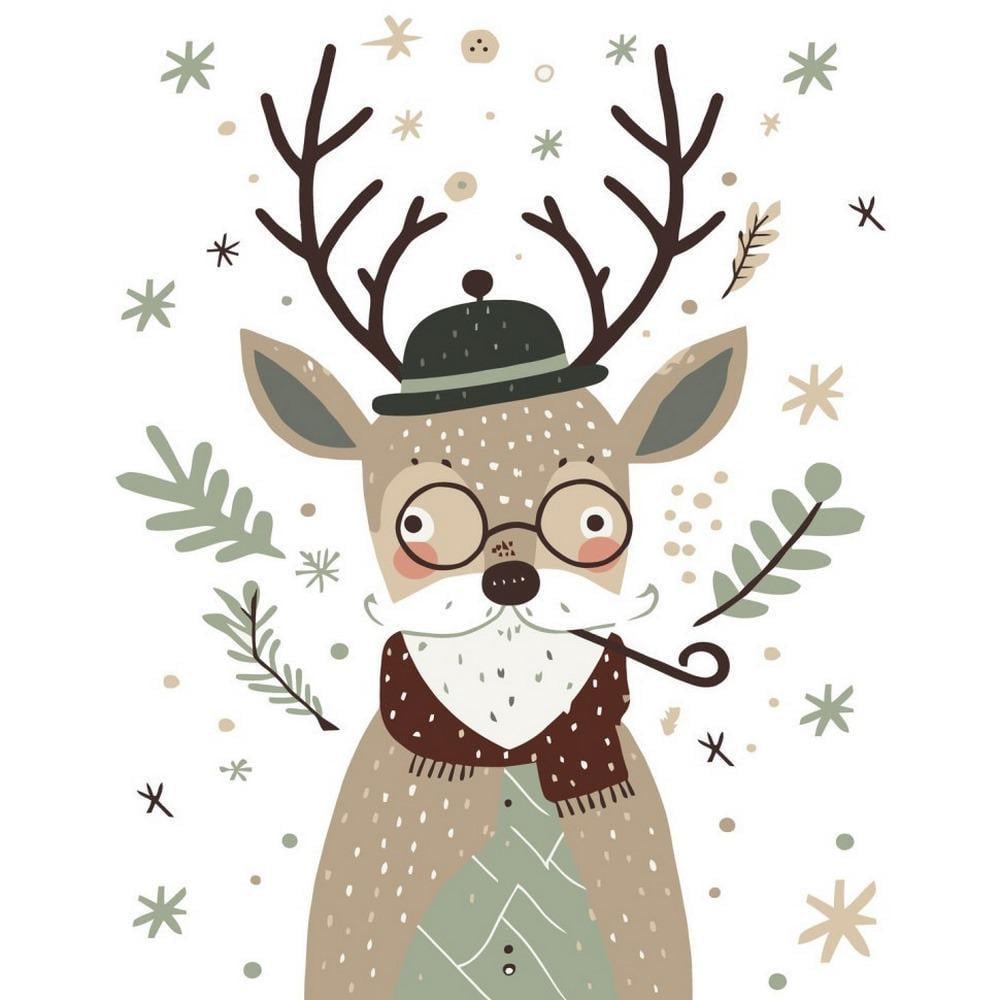 Картина за номерами ART CRAFT Містер Олень 40x50 см Різнокольоровий (PM-194-K-1332)