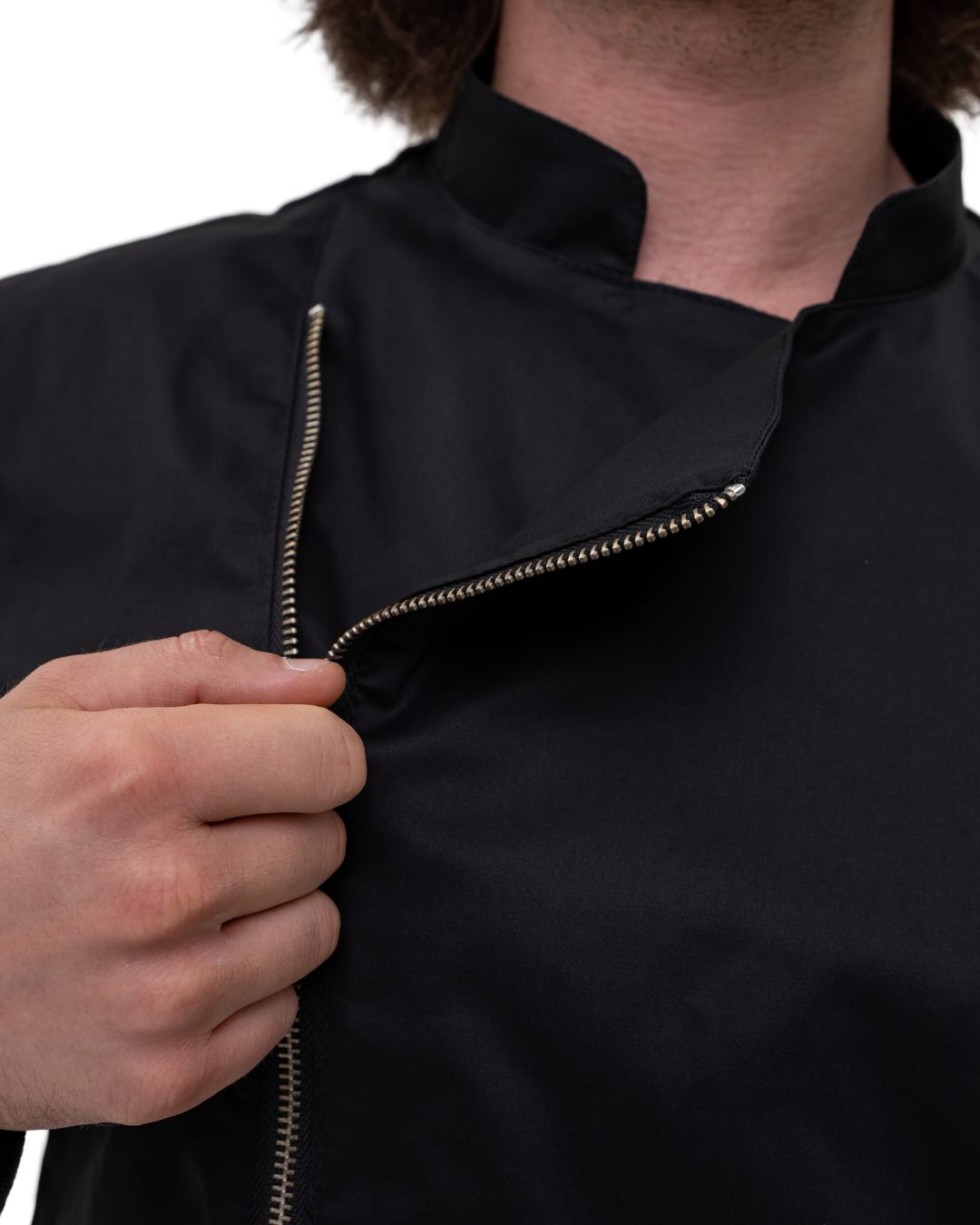 Китель мужской поварской LuxForm на змейке р. 54 Черный (5896) - фото 3