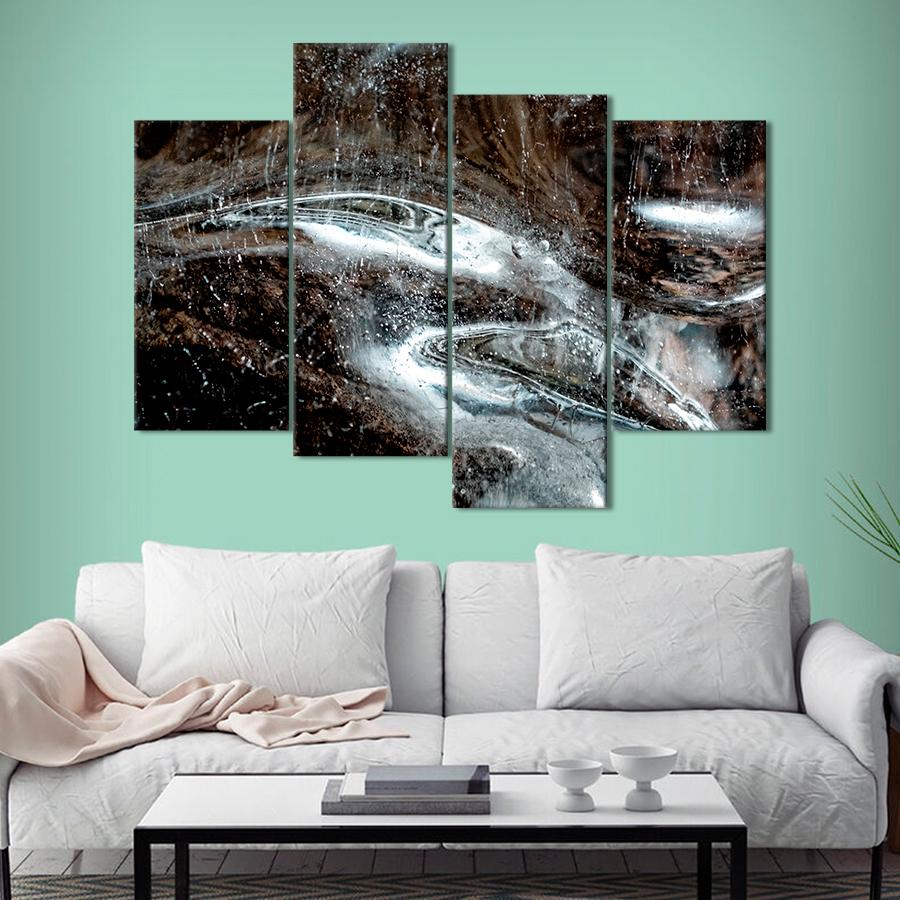 Картина Абстрактная холодная вода 129x90 см (A867-4)