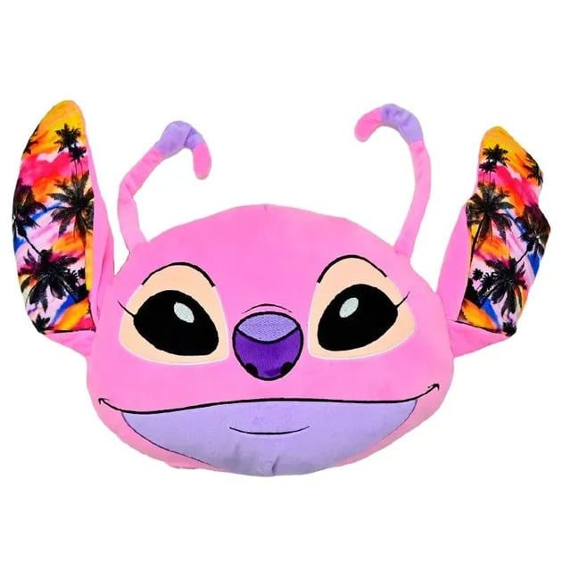 Игрушка мягкая подушка сплюшка энджел стич 30x36x8 см Розовый (00280-75)