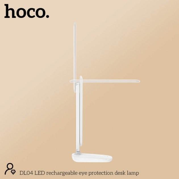 Лампа Hoco DL04 настольная светодиодная сенсорная White - фото 5 Лампа Hoco DL04 настольная светодиодная сенсорная White - фото 5