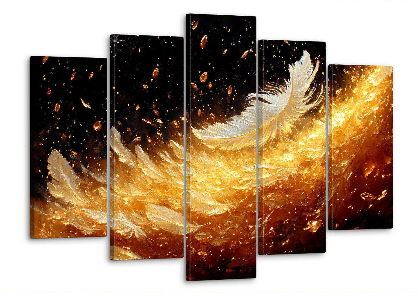 Картина модульна MAKO Золоте перо 80x125 см (MK50572) Картина модульна MAKO Золоте перо 80x125 см (MK50572)