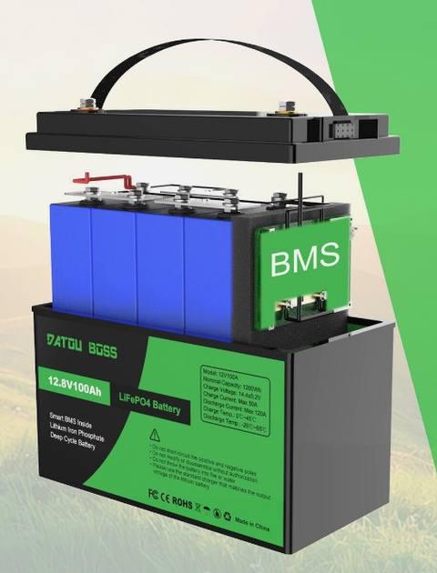 Акумулятор для ДБЖ DATOU BOSS LifePo4 100 Ah 12V 1280Wh BMS (AKBS03) - фото 4 Акумулятор для ДБЖ DATOU BOSS LifePo4 100 Ah 12V 1280Wh BMS (AKBS03) - фото 4
