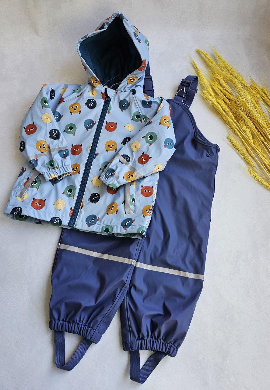 Дощовик-комплект дитячий Lupilu для хлопчика флісовий 122-128 см (20037179)