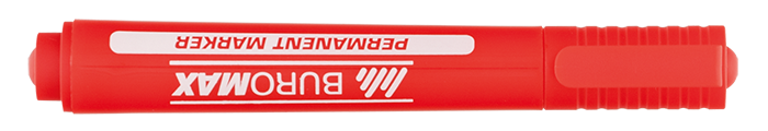 Маркер перманентний Buromax 2-4 мм Червоний (BM.8700-05)