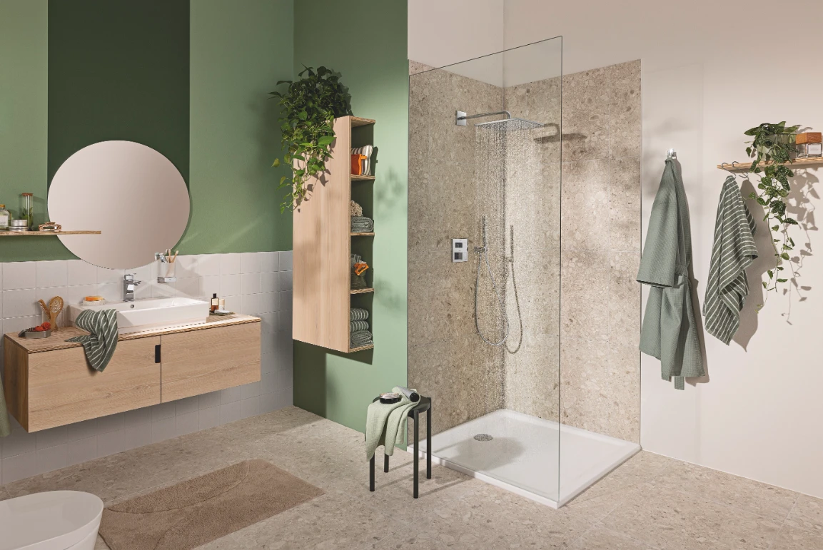 Душевая система Grohe Grohtherm Cube Rainshower Mono 310 (34868000) - фото 7 Душевая система Grohe Grohtherm Cube Rainshower Mono 310 (34868000) - фото 7