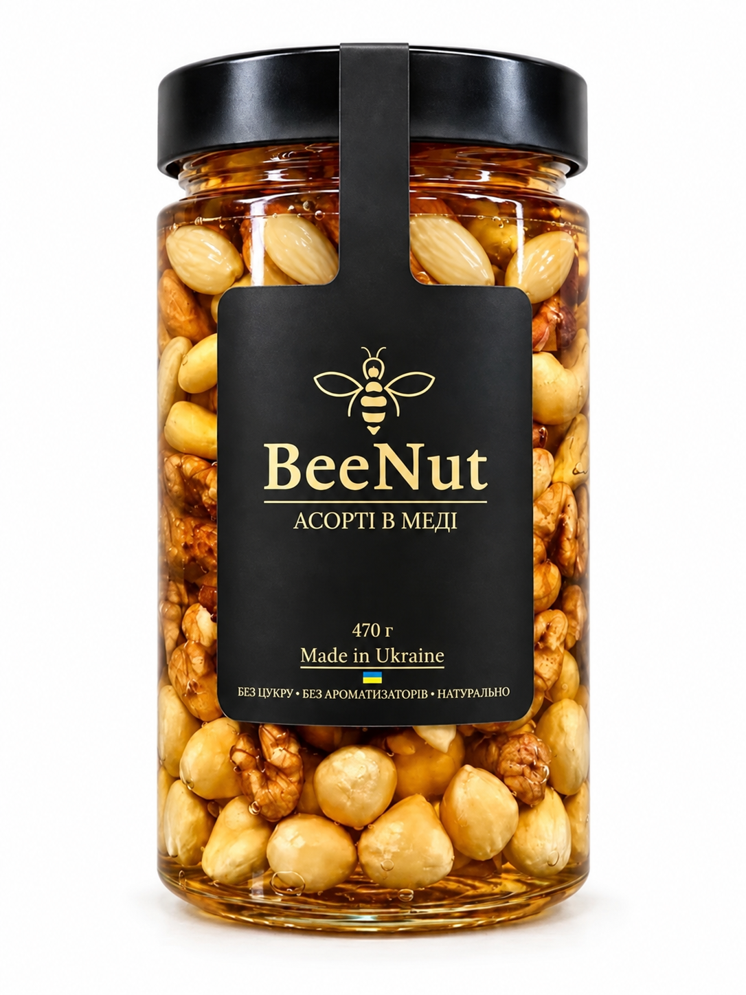 Ассорти орехов в меде BeeNut фундук/кешью/миндаль/грецкий орех 470 г Ассорти орехов в меде BeeNut фундук/кешью/миндаль/грецкий орех 470 г