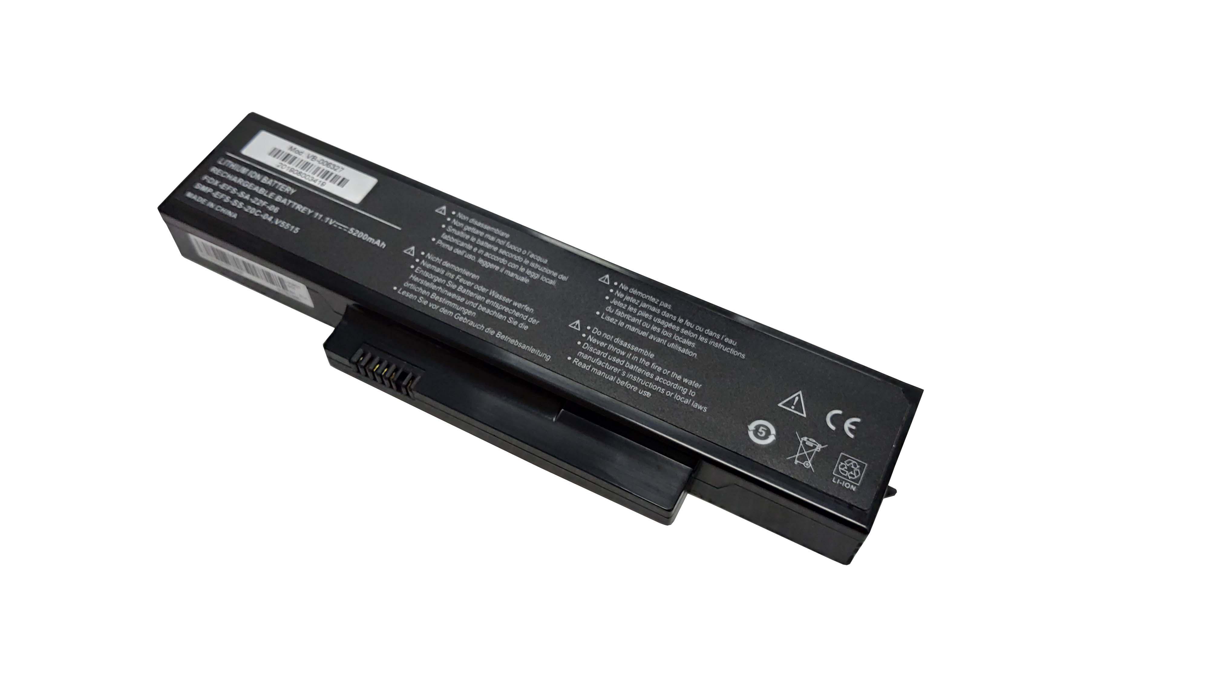 Аккумулятор для ноутбука Fujitsu-Siemens S26391-F6120-L470 Esprimo Mobile V5535 11,1V 5200 mAh OEM Black - фото 2