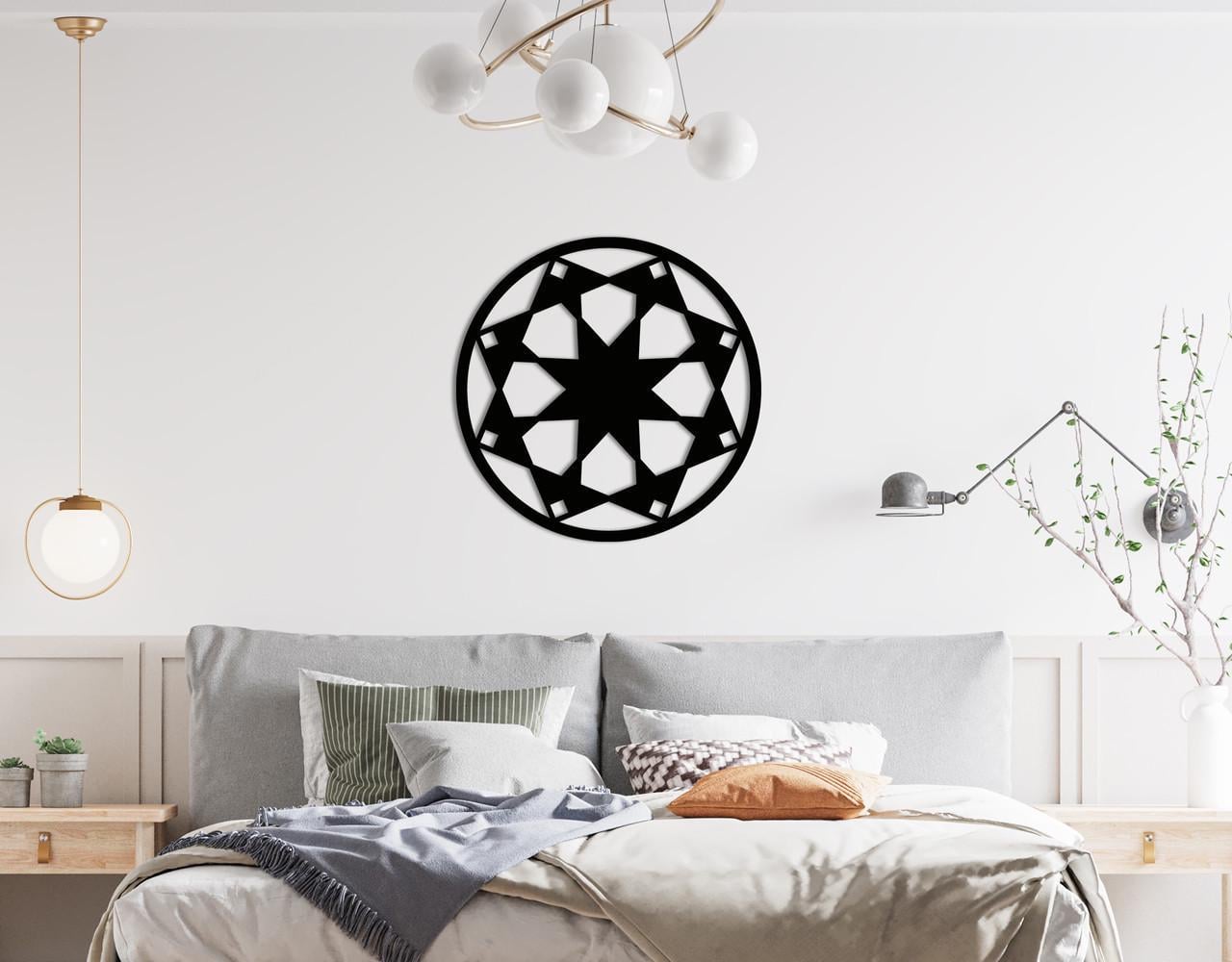 Декоративное панно на стену Upwood Decor Circle-056 38 40х40 см Black (1580348260)