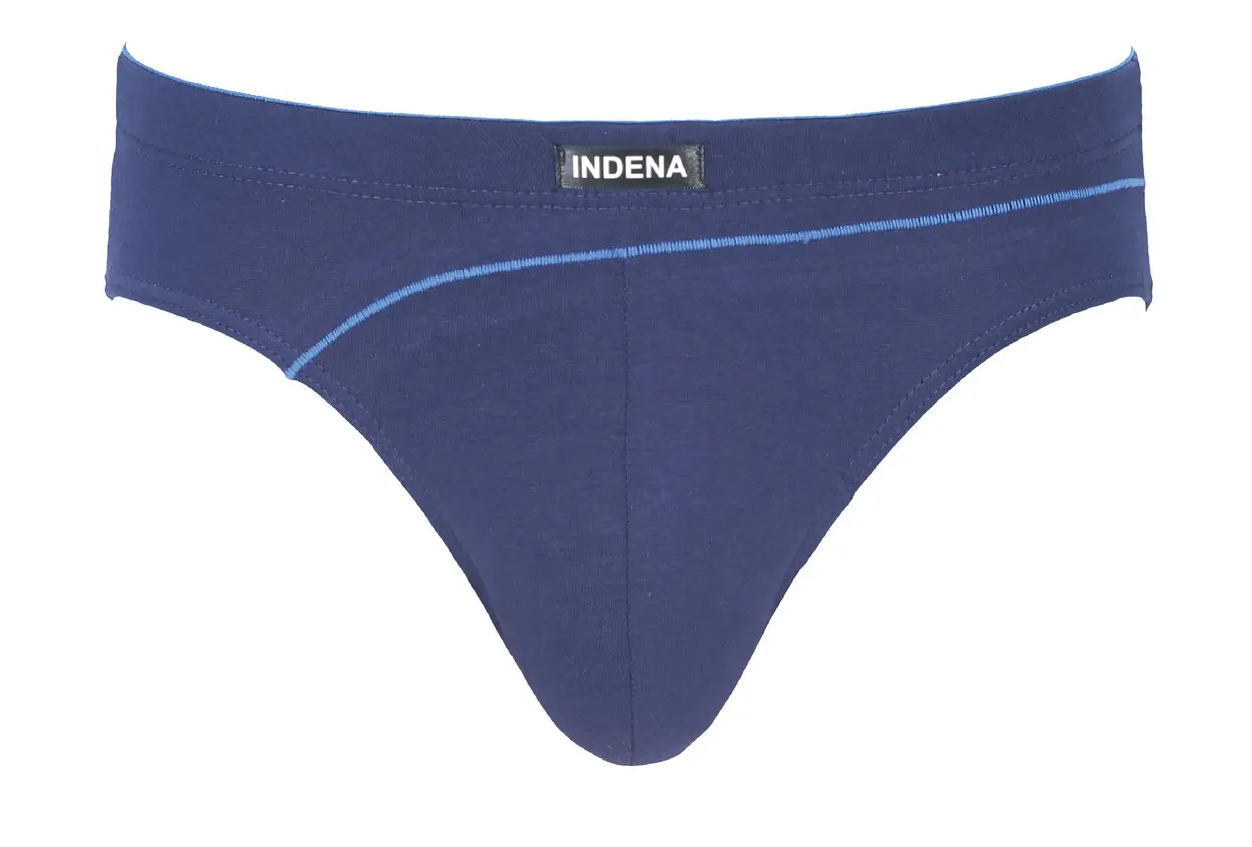 Чоловічі плавки стрейчові Indena 2XL р. 48-50 3 шт. Синій (39609)