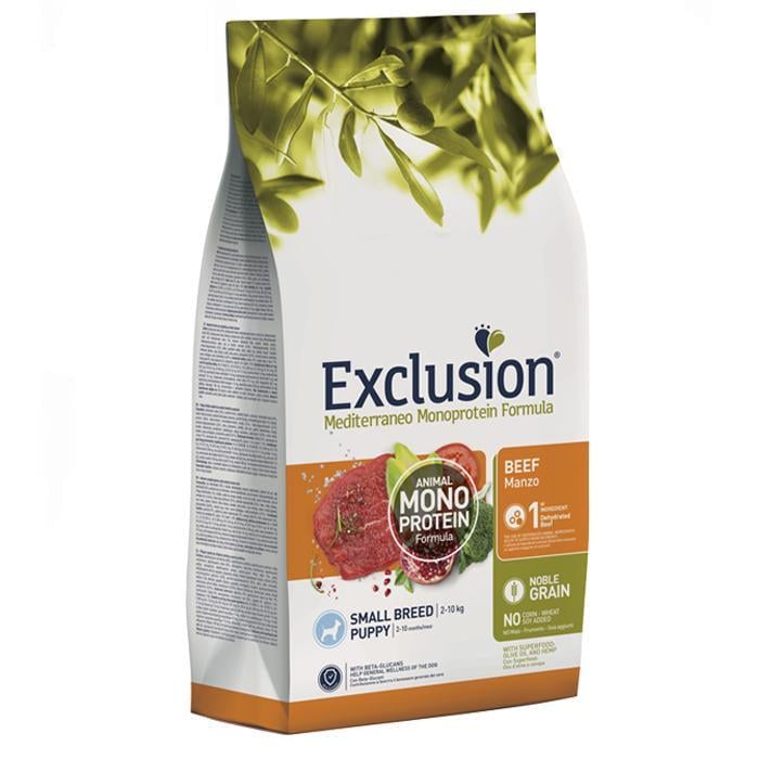 Корм сухой Exclusion Puppy Beef Small Breed для щенков маленьких пород с говядиной 7 кг