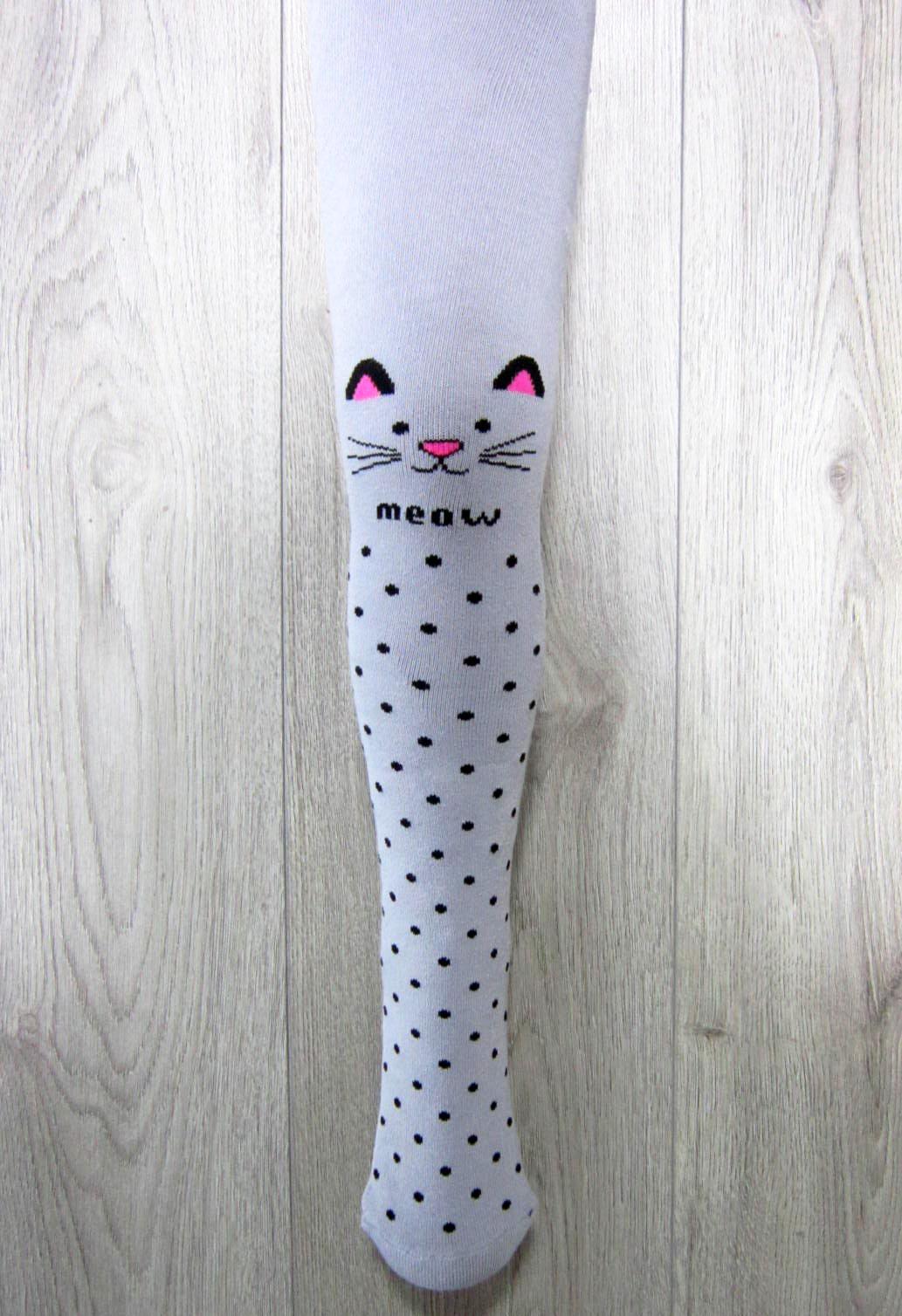 Колготки детские махровые Олми 1011м 057 Кот meow 057 р. 18 116-122 см Серый (64742) Колготки детские махровые Олми 1011м 057 Кот meow 057 р. 18 116-122 см Серый (64742)