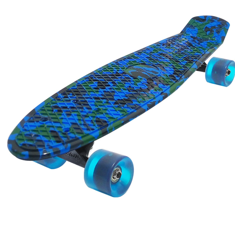 Пенниборд Penny Style Nickel LUX 28" светящиеся колеса Hard Military (2T2061)