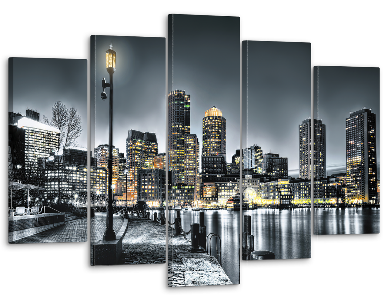 Картина модульная на холсте DK Ночная набережная 80x125 см (MK50282)