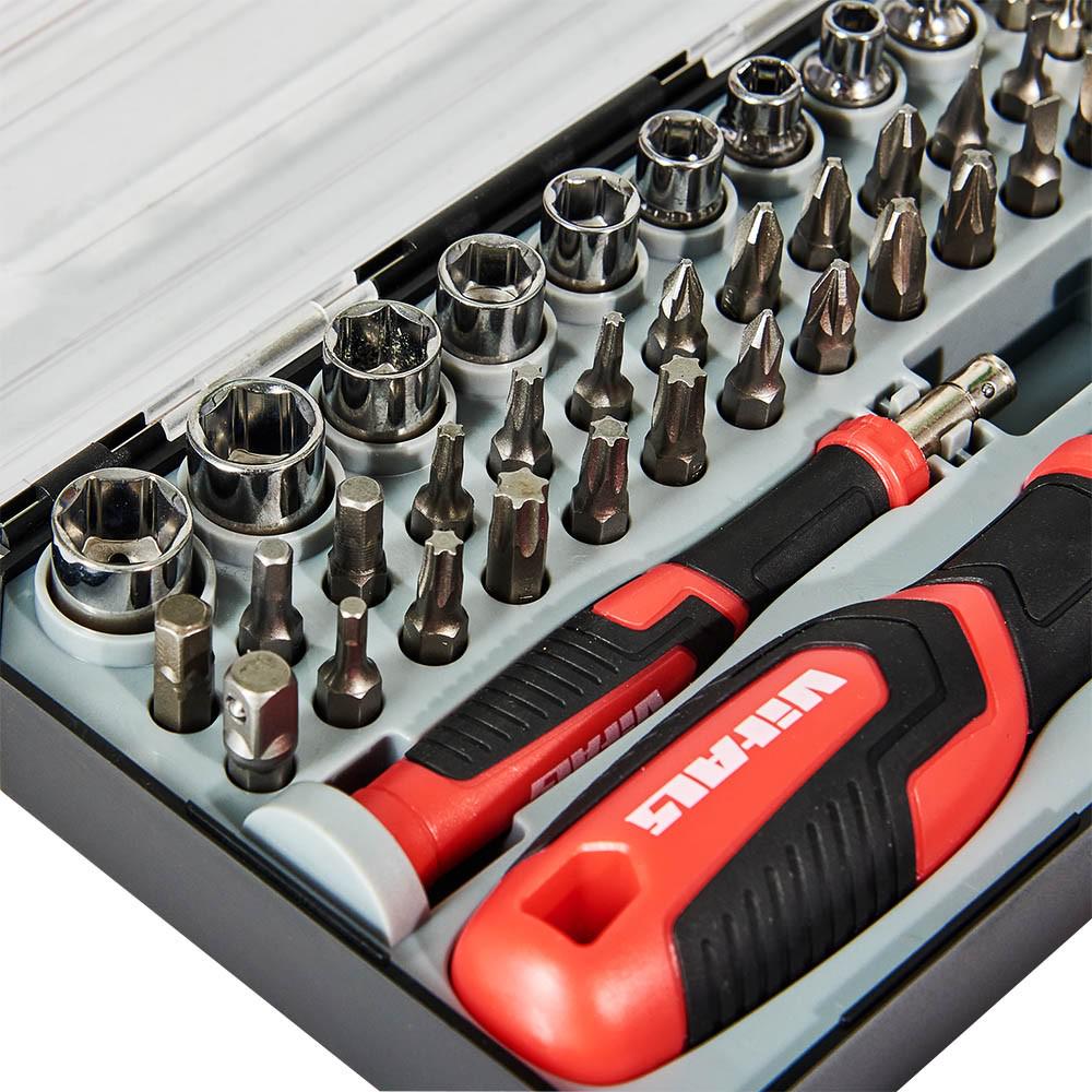 Отвертка Vitals Master с набором насадок и головок 57 шт. (179540) - фото 7 Отвертка Vitals Master с набором насадок и головок 57 шт. (179540) - фото 7