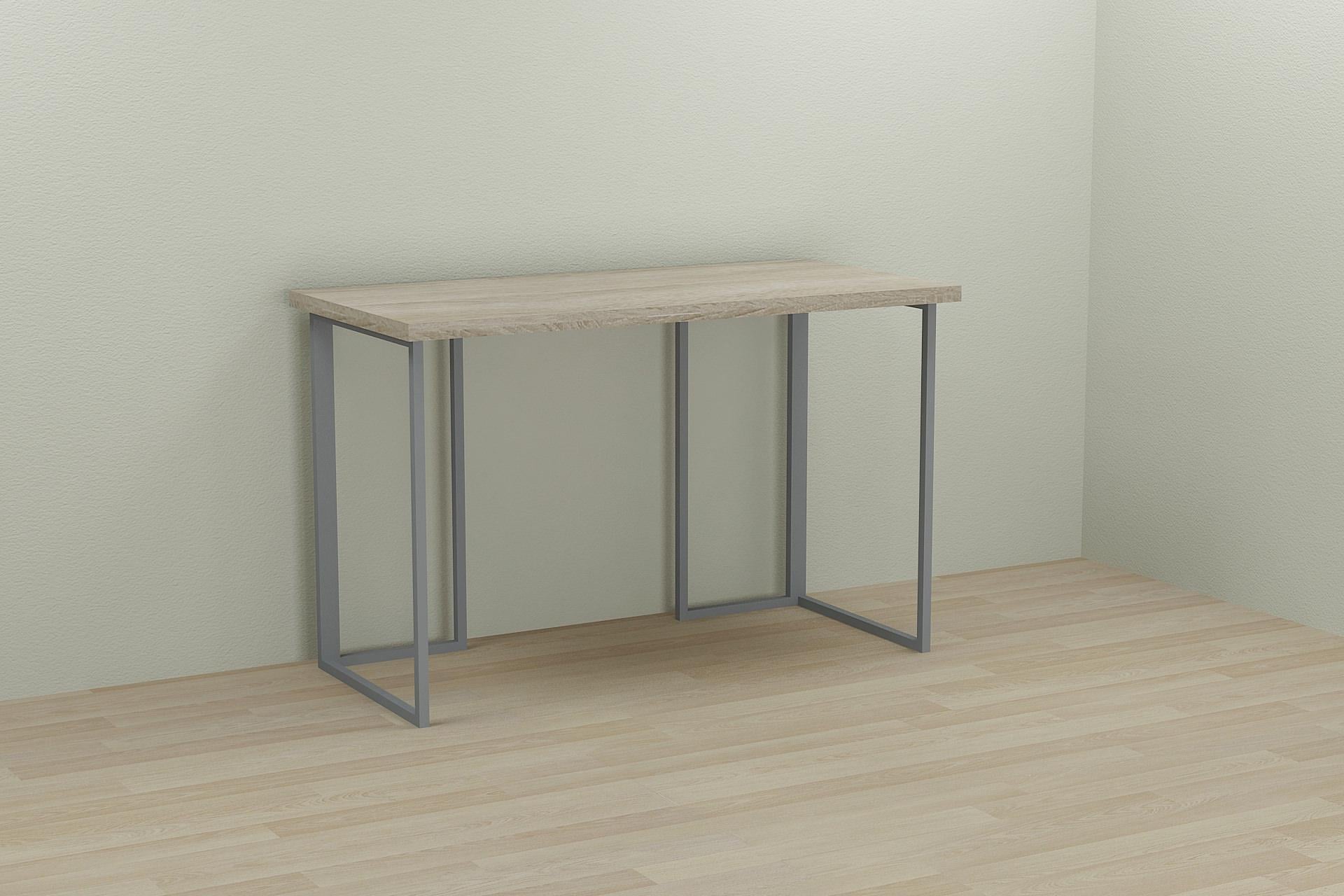 Стол компьютерный Ferrum-decor Ханна ДСП 32 мм 75x140x60 см Серый/Дуб Сонома (FRD-101417)