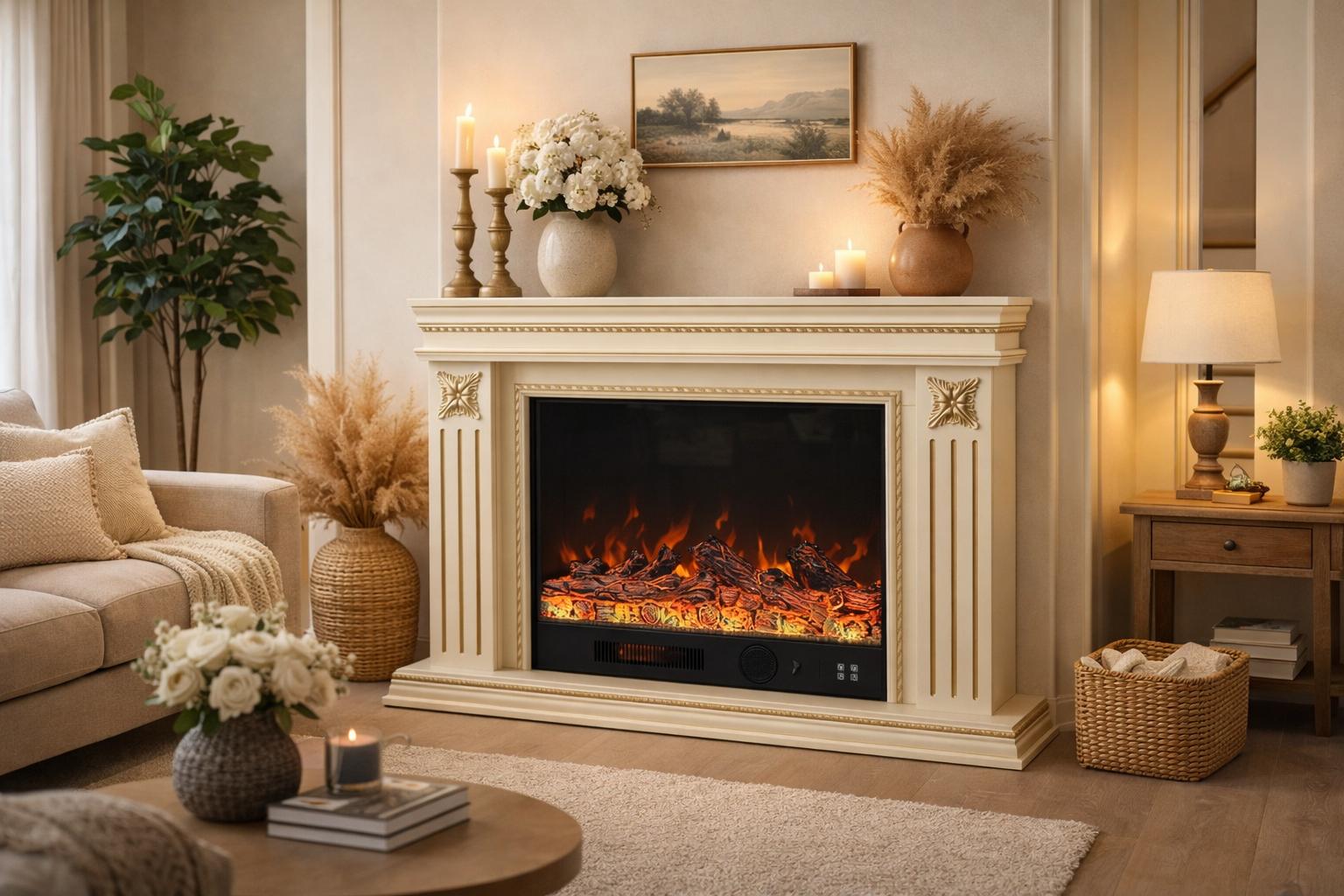 Камін електричний Bluetooth Valencia Ivory 1500 Вт (10080116) Камін електричний Bluetooth Valencia Ivory 1500 Вт (10080116)