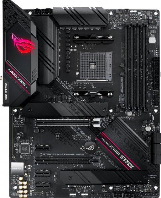 Материнская плата геймерская Asus ROG STRIX B550-F Gaming WIFI II AM4/ATX/4хDDR4 DIMM (11401401) - фото 1 Материнская плата геймерская Asus ROG STRIX B550-F Gaming WIFI II AM4/ATX/4хDDR4 DIMM (11401401) - фото 1
