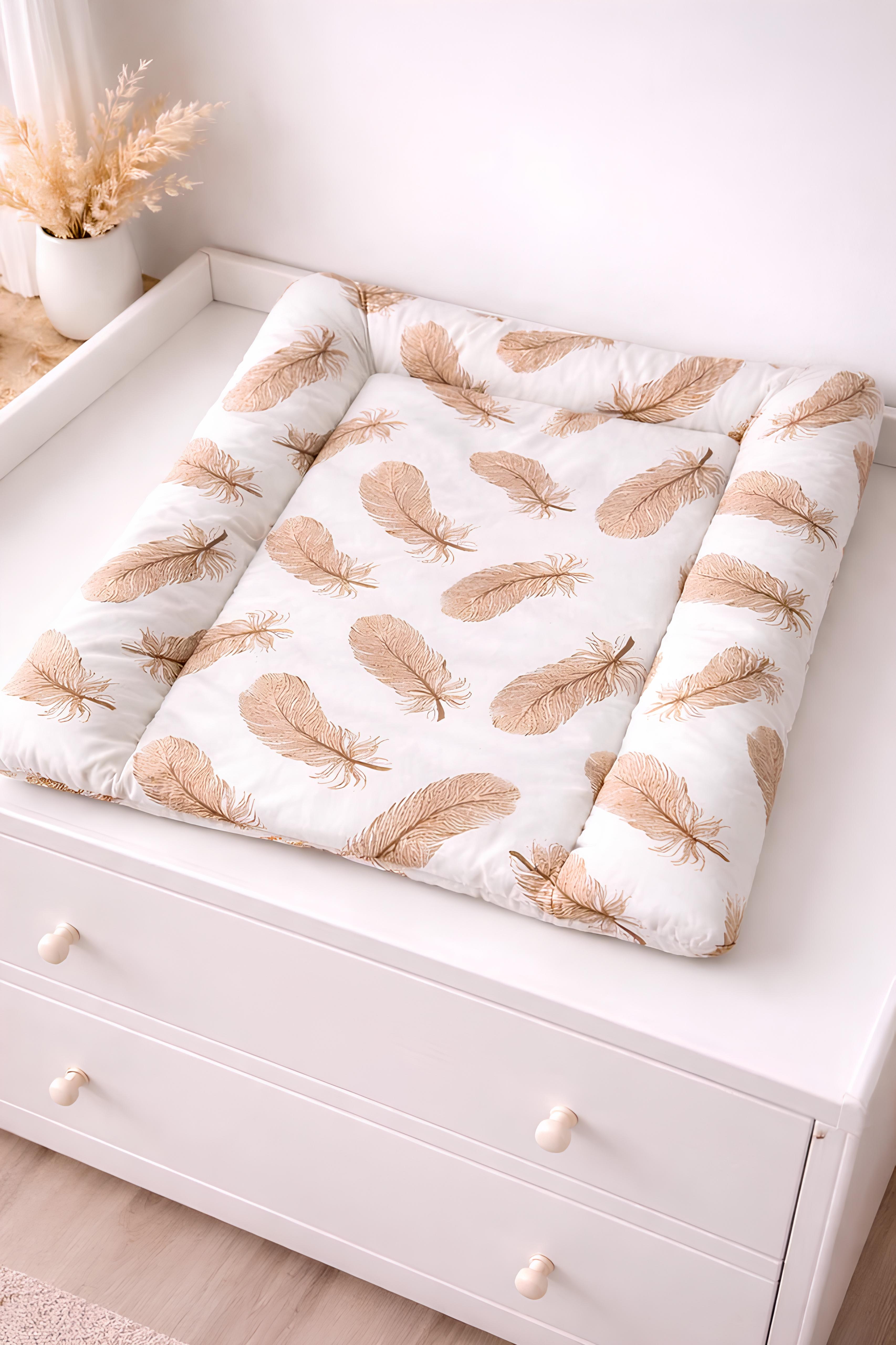 Матрас для пеленания BST с бортами синтепон съемный универсальный 70х55 см Розовый (70331e69)