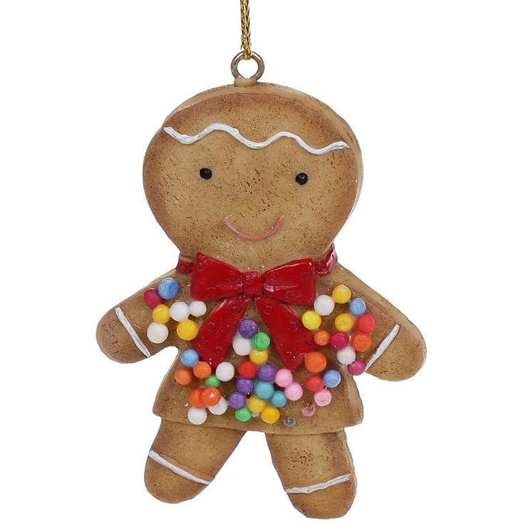 Декоративная фигурка на подвесе BonaDi Пряниковый Человек Мальчик 8 см (707-743)