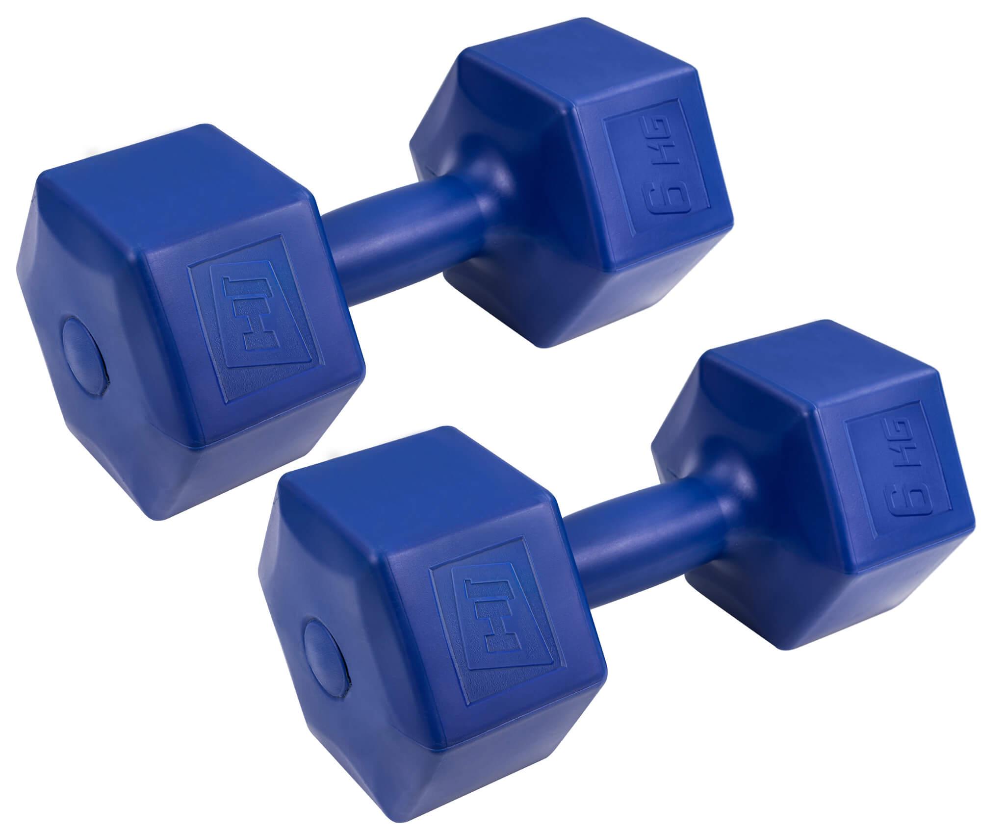 Набір гантелей Hop-Sport HS-C060DH 2х6 кг композитних Темно-синій - фото 2