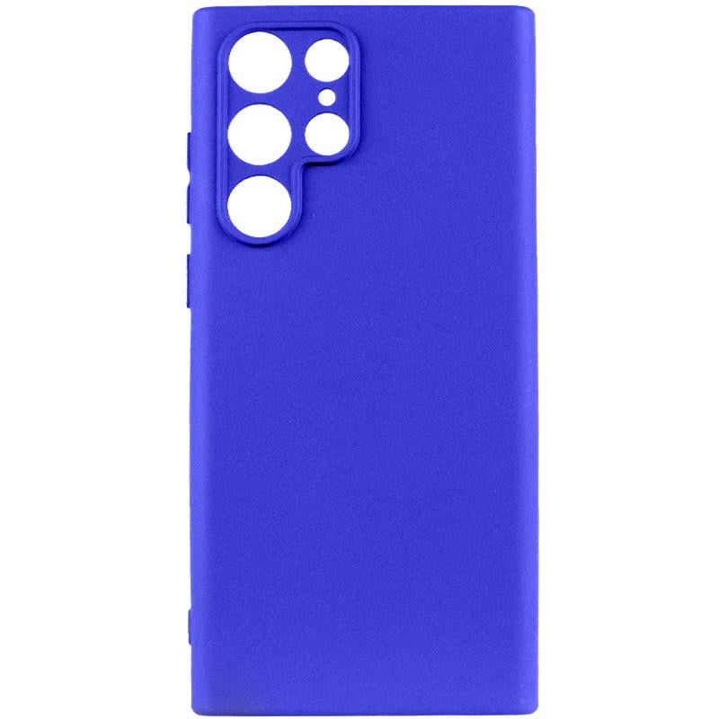 Противоударный чехол Silicone Cover Lakshmi Full Camera (A) для Samsung Galaxy S24 Ultra Синий / Iris