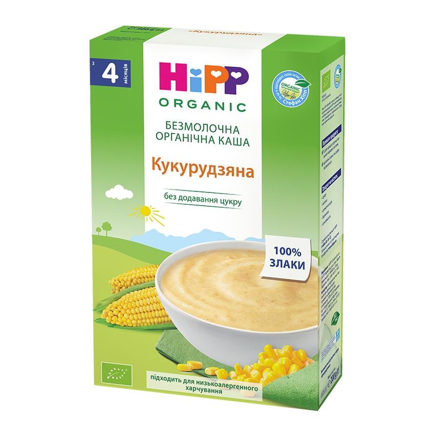 Каша безмолочная органическая кукурузная Hipp от 4 месяцев 200 г