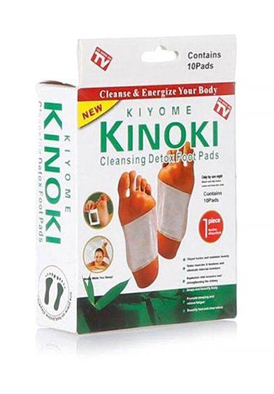Пластир для ніг Kiyome Kinoki для виведення токсинів та очищення організму 10 шт/упаковка Білий