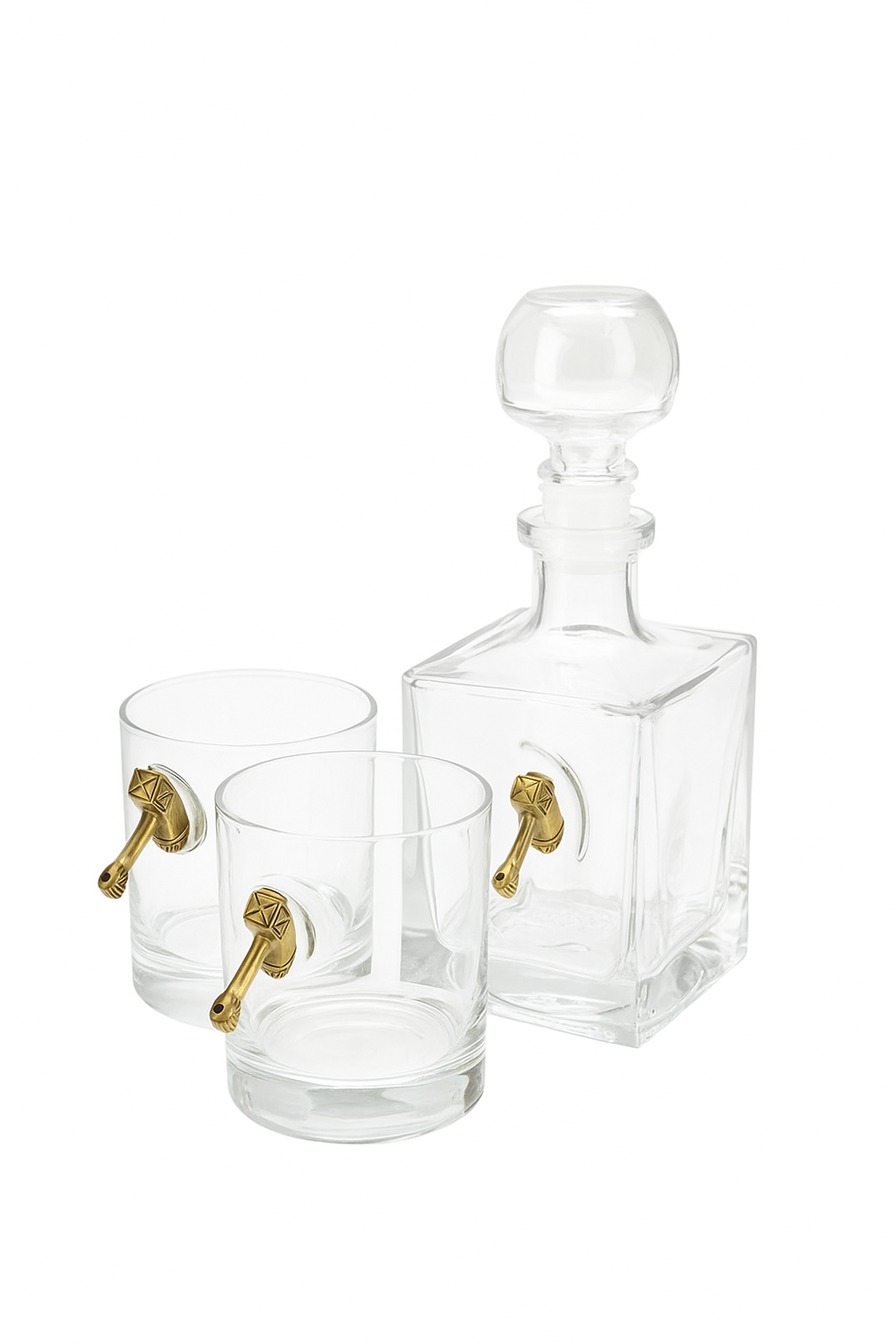 Набор для виски Gorillas BBQ GL22 Молот 2 графина и 2 стакана