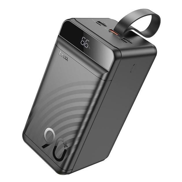 Повербанк Hoco J123D 333Wh/3USB/Type-C/Lightning/QC3.0/PD3.0 с фонарем 90000 mAh/22,5W Black (423659)