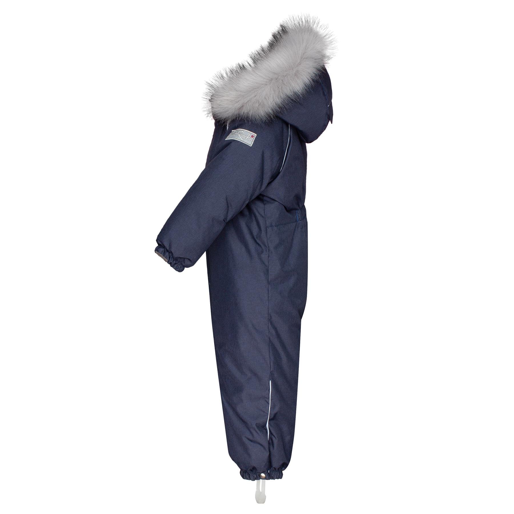 Детский зимний комбинезон с капюшоном DoRechi Аполло с мехом 86 см Синий (21494) - фото 2