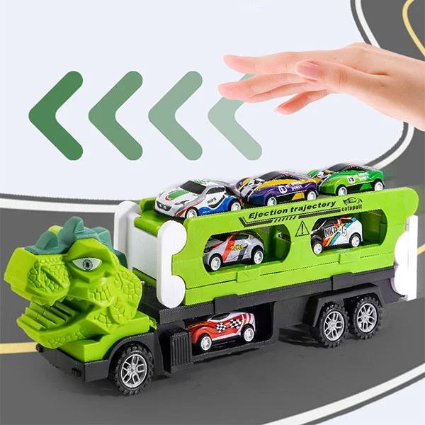 Іграшковий трек-паркінг Динозавр 34х11х6,5 см (C01343) - фото 4 Іграшковий трек-паркінг Динозавр 34х11х6,5 см (C01343) - фото 4