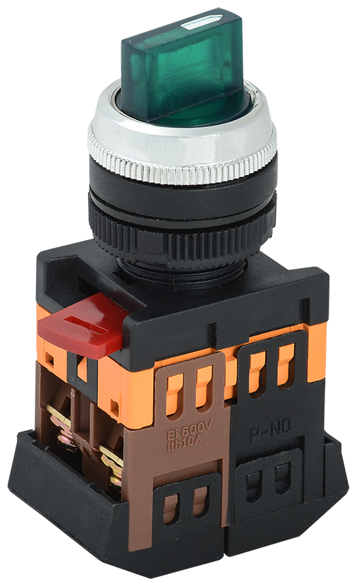 Переключатель IO УЭК ANC-22-2 1NO+1NC с подсветкой 22 мм 230V 2 положения Зеленый неон (BSW10-ANC-2-K06) Переключатель IO УЭК ANC-22-2 1NO+1NC с подсветкой 22 мм 230V 2 положения Зеленый неон (BSW10-ANC-2-K06)