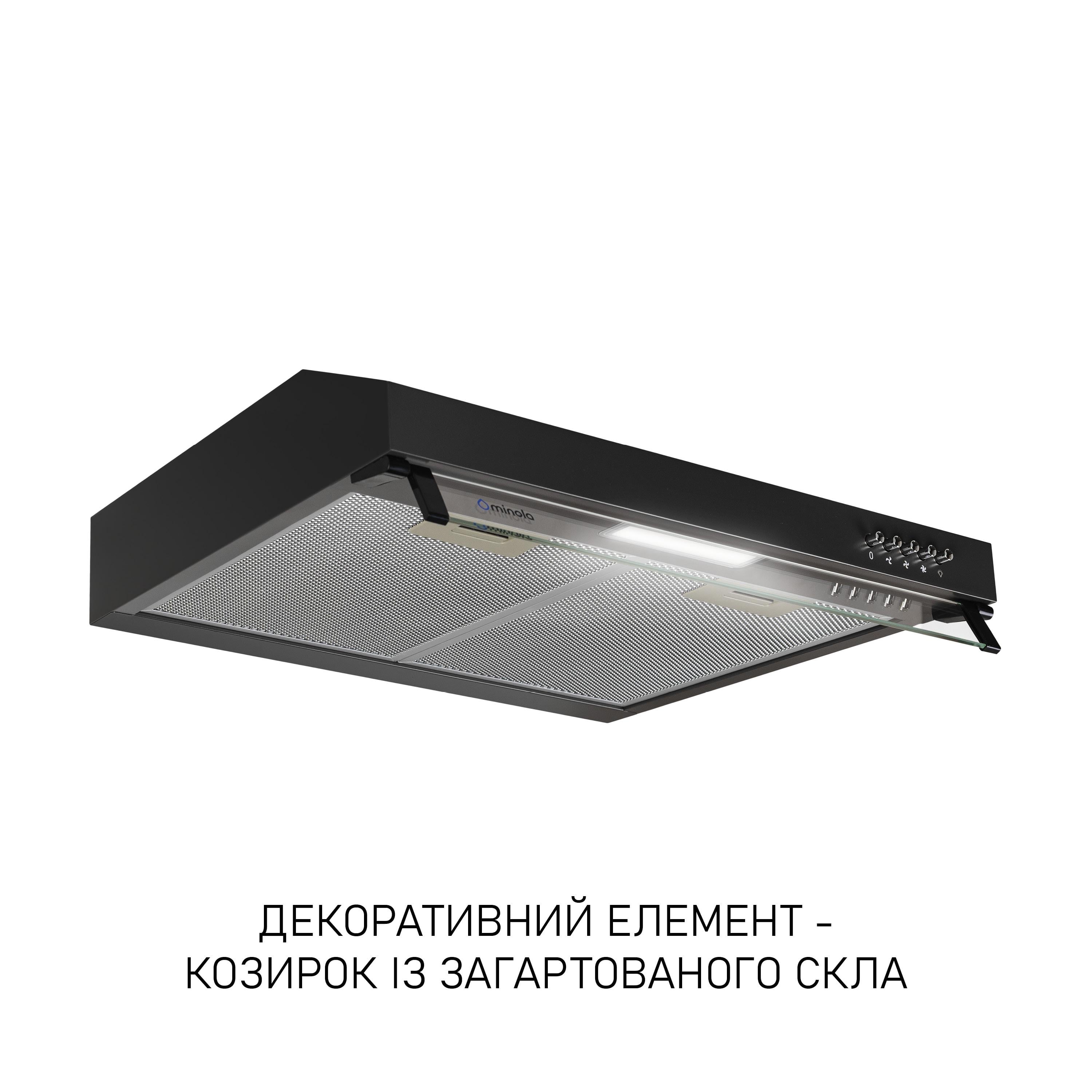 Вытяжка плоская Minola HPL 522 Black (5905538402461) - фото 3 Вытяжка плоская Minola HPL 522 Black (5905538402461) - фото 3