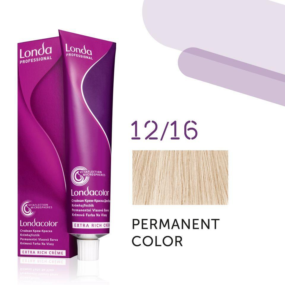 Фарба для волосся Londa Professional Permanent Color Extra Rich Creme 12/16 Special blonde ash-violet 60 мл - фото 2