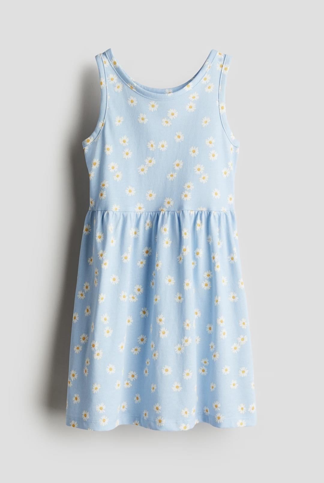 Сарафан дитячий для дівчинки H&M 110-116 см Блакитний (250530006C) Сарафан дитячий для дівчинки H&M 110-116 см Блакитний (250530006C)