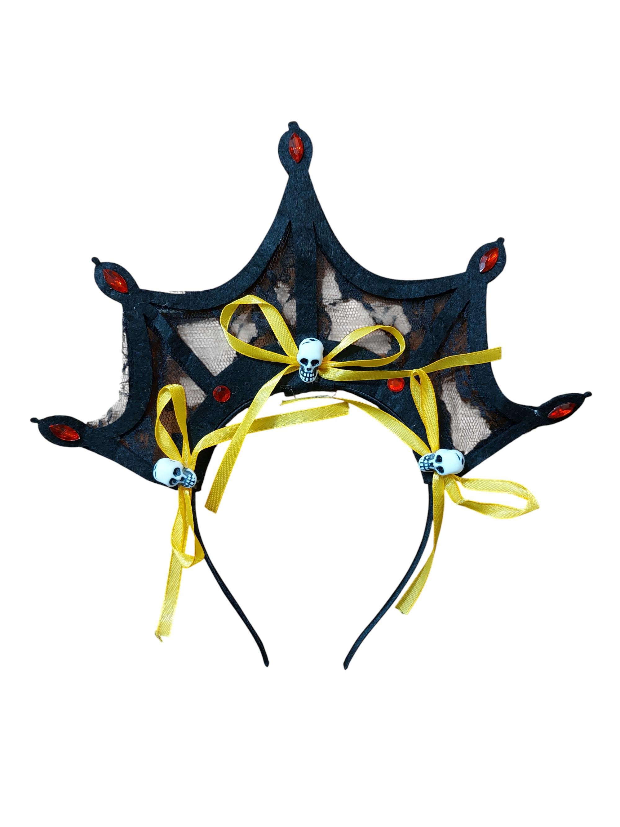 Обруч на Хэллоуин с черепами на голову One size Разноцветный (172617)