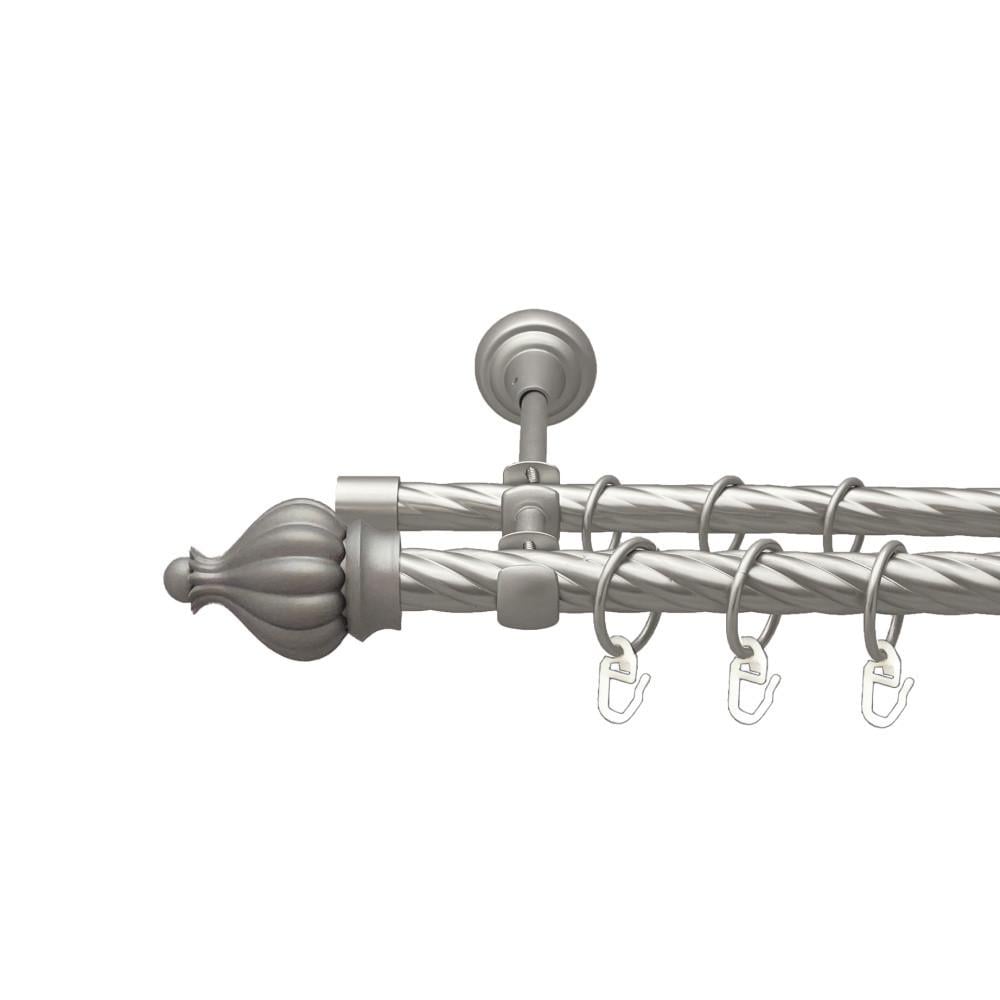 Карниз для штор Orvit Таджа двухрядный скрученный 19/16 мм 240 см Сатин (00-00023140)