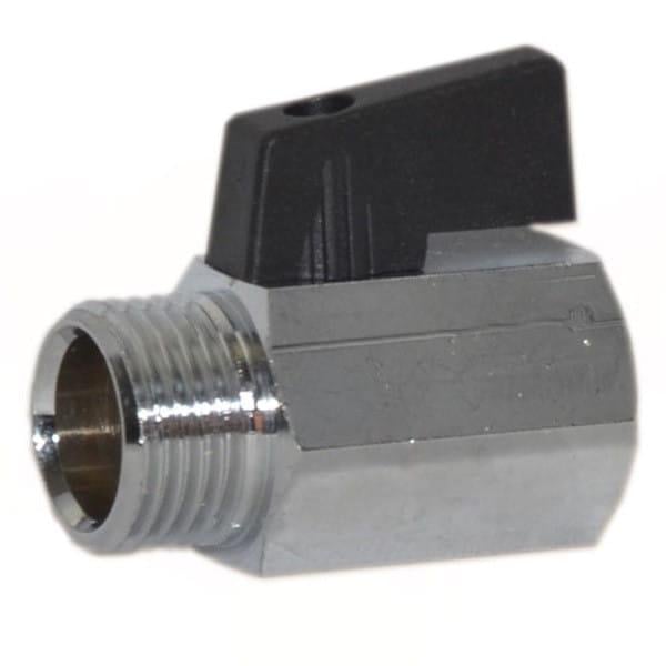 Кран шаровой мини Bonomi Niagara 1/2" ВЗ прямой латунь (77200004)