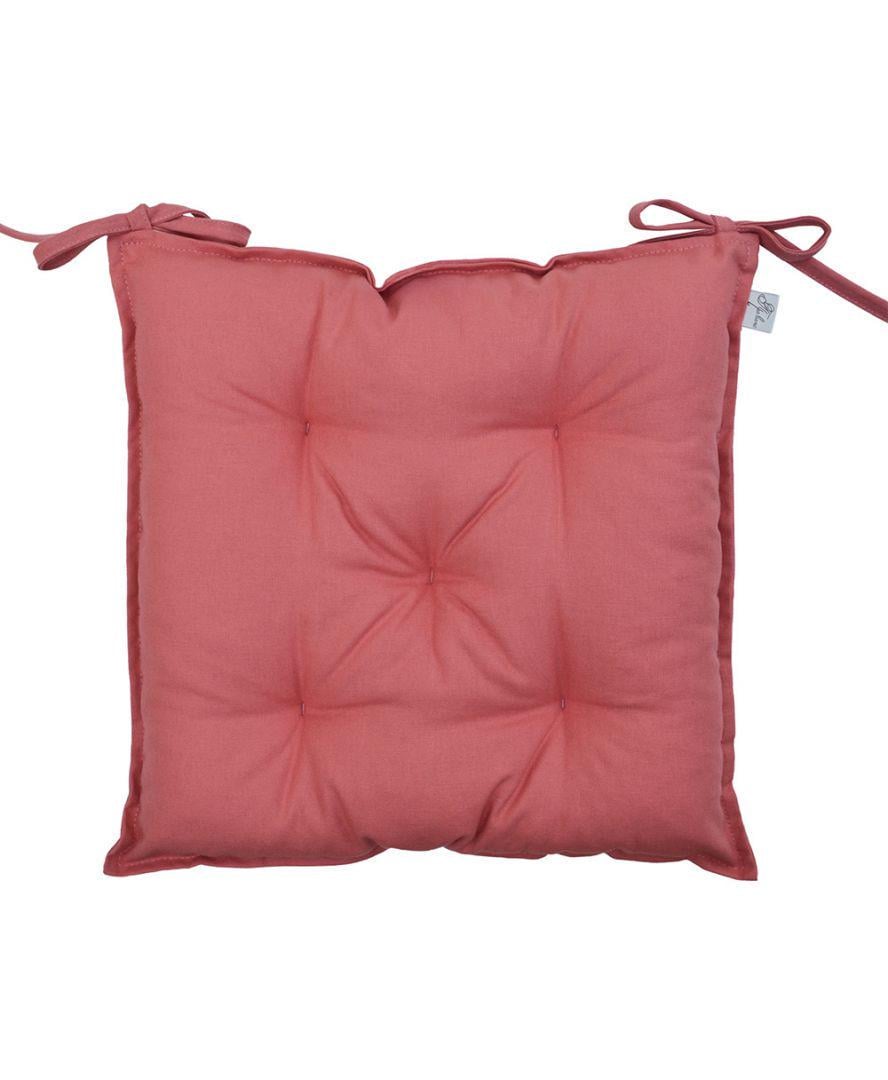 Подушка на стул 40х40 см Коралловый