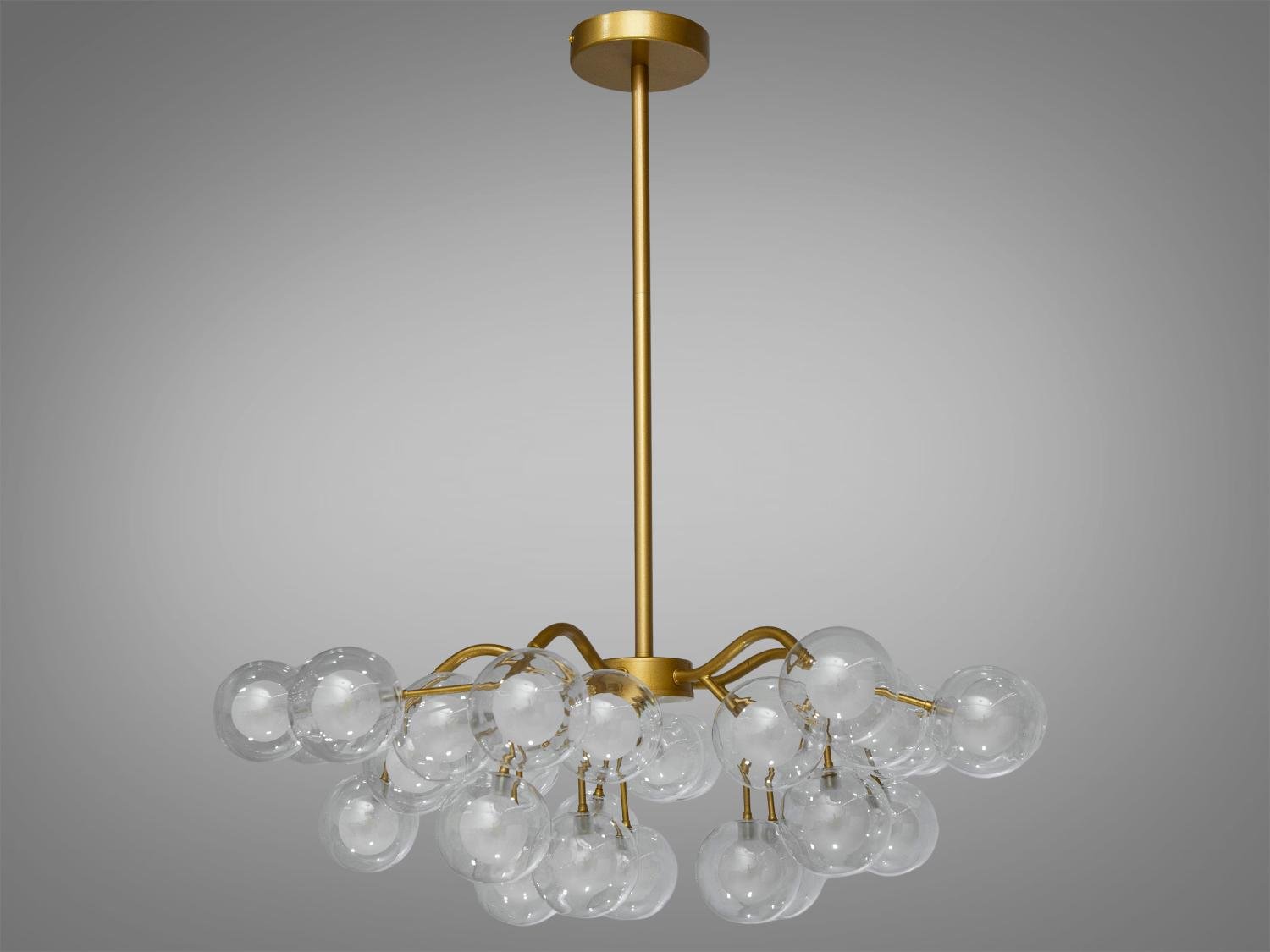 Люстра Светлячок 886-30B GD 30 ламп сатин Золотой - фото 3 Люстра Светлячок 886-30B GD 30 ламп сатин Золотой - фото 3