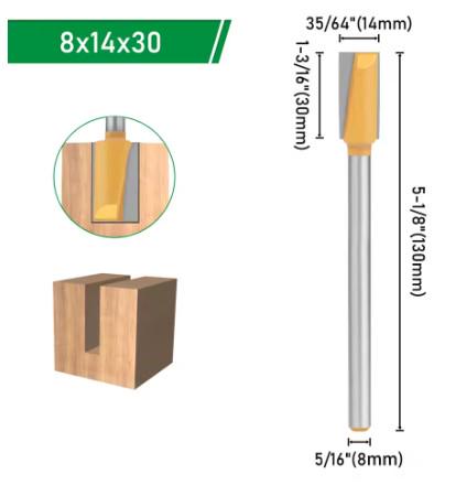 Набор фрез по дереву с удлиненным хвостовиком 14/16/18 мм 3 шт. (30168177) - фото 3 Набор фрез по дереву с удлиненным хвостовиком 14/16/18 мм 3 шт. (30168177) - фото 3
